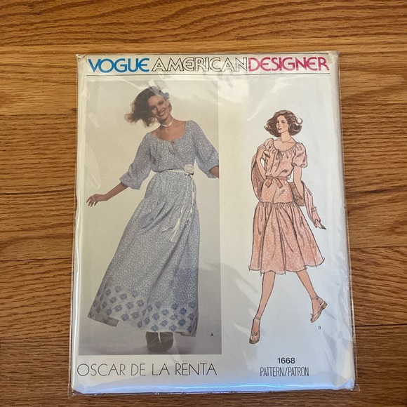 VTG Vogue Oscar De La Renta UNCUT Pattern - Picture 10 of 10